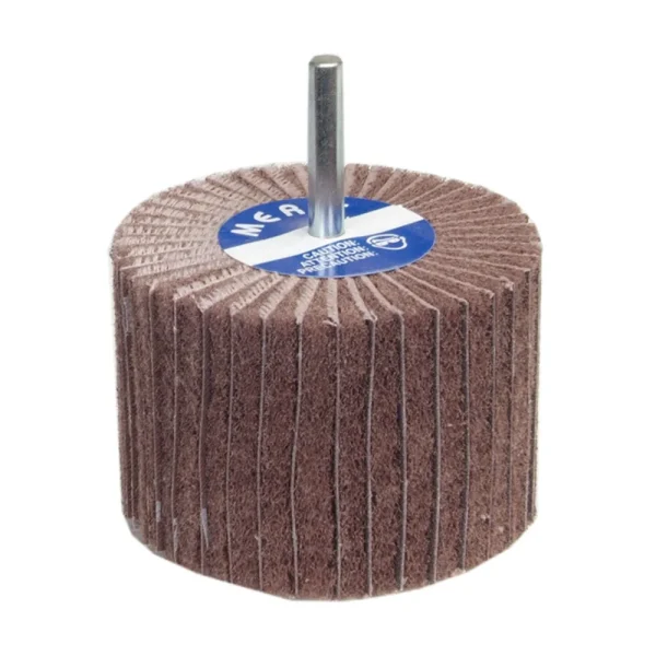 Merit 2 x 1 x 1/4 In. Non-Woven Interleaf Flap Wheel 120 Grit AO VF Grit 10 Count