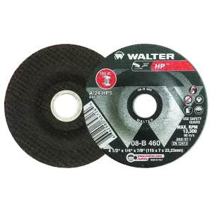 WALTER 08B460 HP GRINDING WHEEL 4-1/2″ X 1/4″ X 7/8″, 25/BOX