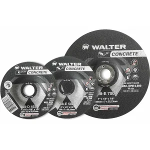 Walter 08E705 C-24 7″ x 1/4″ x 5/8″-11″ Spin-On Concrete High Performance Grinding and Cutting Wheel
