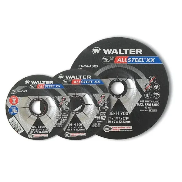 Walter 08H907 9″ x 1/8″ Spin-On Allsteel XX Grinding Wheel