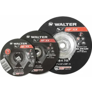 Walter 08K450 4.5″ x 1/4″ Type-27 HP XX Spin-On Grinding Wheel