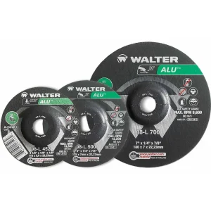Walter 08L450 4.5″ x 1/4″ x 7/8″ Type-27 ALU Grinding Wheel