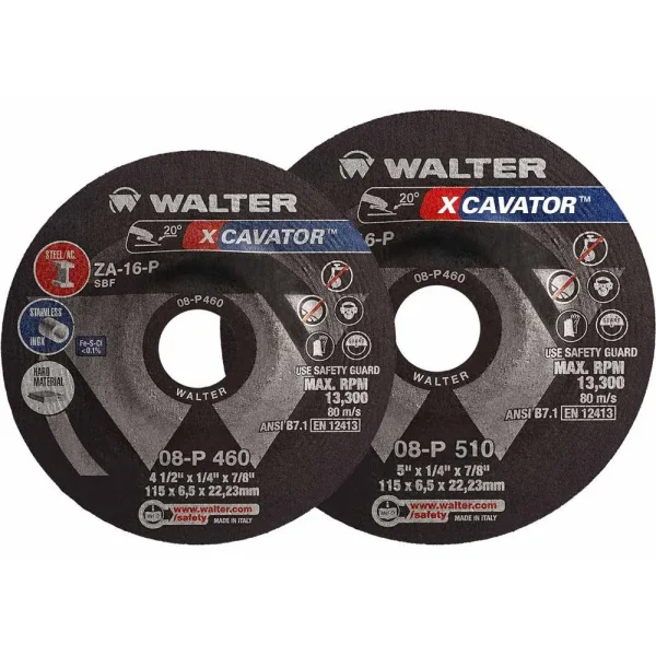 Walter 08P900 9″ x 1/4″ x 7/8″ XCAVATOR™ Grinding Wheel