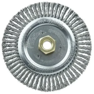 Weiler Roughneck Jr. Stringer Bead Wheel – 6″ Steel 09400