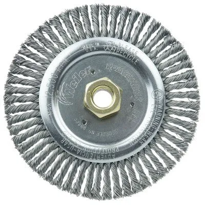 Weiler Roughneck Jr. Stringer Bead Wheel – 6″ Steel 09400