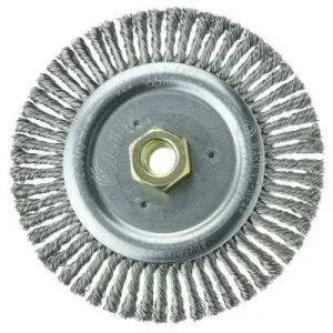 Weiler Roughneck Jr. Root Pass Cleaning Brush-6″ Stainless Steel 09500
