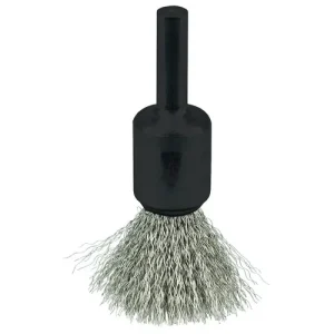 Weiler 10013 Crimped Wire End Brush 1/2″, .006″ Stainless Steel Fill, 10/BOX