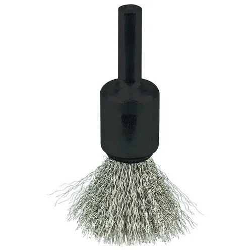 Weiler 10013 Crimped Wire End Brush 1/2″, .006″ Stainless Steel Fill, 10/BOX