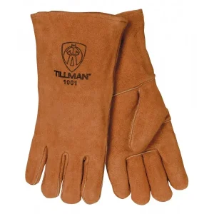 Tillman 1001 Large 14″ Brown Shoulder Split Cowhide Stick Glove (1 Pair)