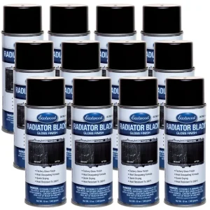 Eastwood Radiator Black Spray Paint Gloss Aerosol 12 oz