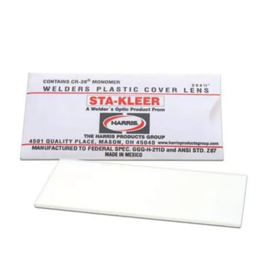 HARRIS® 1010010 Sta-Kleer Welding Helmet Clear Cover Lens 2 in. x 4-1/4 in., 100/BOX