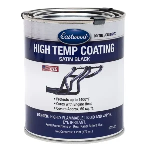 Eastwood Satin Black Hi Temp Paint Pint