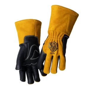 TRUST 1015XL PREMIUM MIG WELDING GLOVES X-LARGE, GOATSKIN/COWHIDE, DUAL PATCHES, 12/PACK