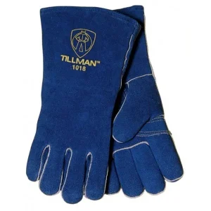 Tillman 1018 Blue Slightly Select Shoulder Split Cowhide Stick Welding Gloves (1 Pair)