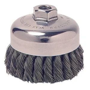 Anchor 102-BW-441-BULK Heavy-Duty Knot-Style Cup Brushe, 4 in Dia., 0.025 in Carbon Steel Wire