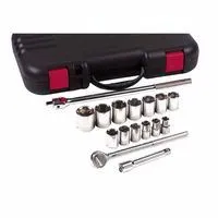 Anchor Brand 07-866 17 Piece Standard Socket Sets, 1/2 in, 12 Point (1 Set)