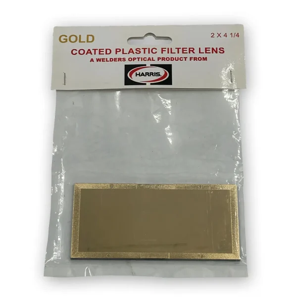 HARRIS® 1032411 PLASTIC WELDING HELMET LENS 2″ X 4-1/4″ GOLD SHADE 11