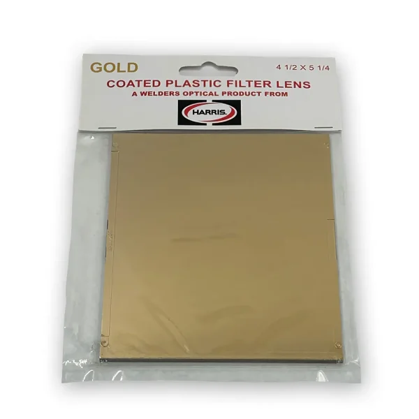 HARRIS® 1034511 PLASTIC WELDING HELMET LENS 4-1/2″ X 5-1/4″ GOLD SHADE 11
