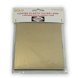 HARRIS® 1034512 PLASTIC WELDING HELMET LENS 4-1/2″ X 5-1/4″ GOLD SHADE 12