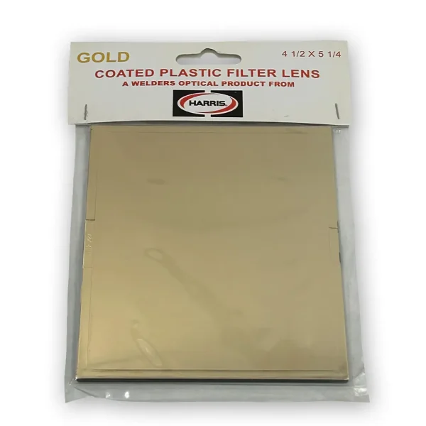 HARRIS® 1034512 PLASTIC WELDING HELMET LENS 4-1/2″ X 5-1/4″ GOLD SHADE 12