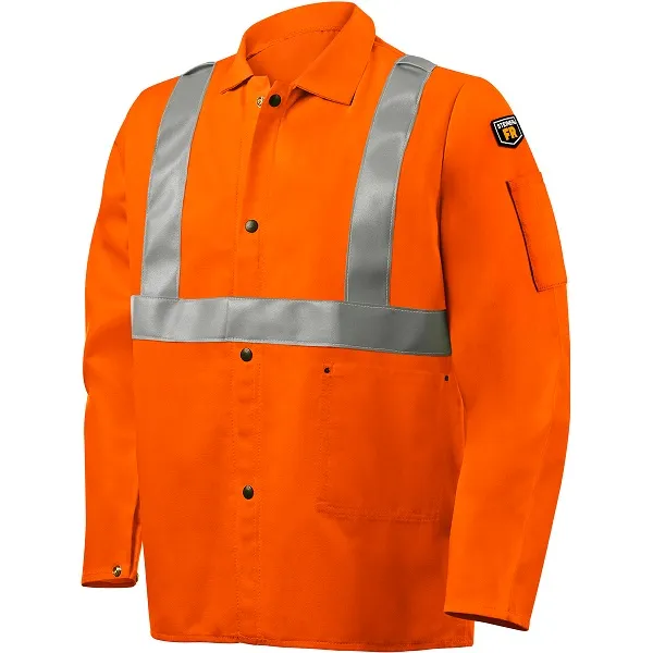 Steiner 9 oz Flame-Resistant (FR) Cotton Welding Jacket (Orange) #1040RS