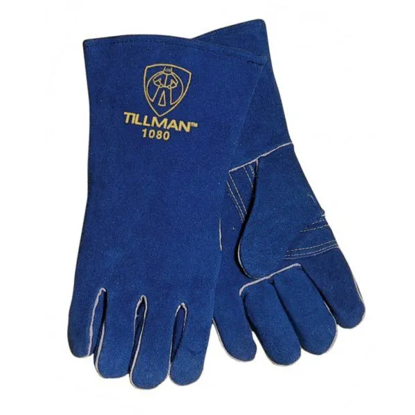 Tillman 1080 Blue Side Split Cowhide Stick Welding Gloves (1 Pair)