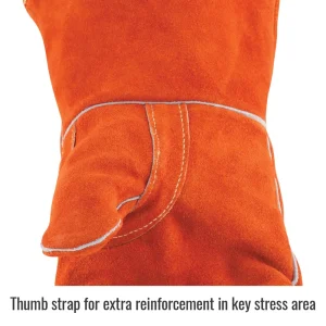 Black Stallion 110L Select Shoulder Split Cowhide Standard Welding Gloves, LARGE, 6/PACK
