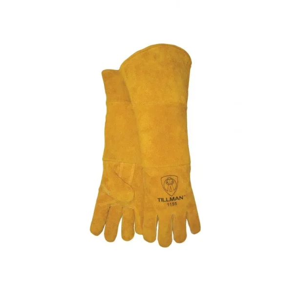 Tillman 1155 Large 20″ Brown Premium Padded Welding Gloves (1 Pair)