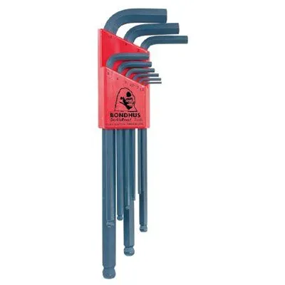 Bondhus 10999 Balldriver L-Wrench Key Set 9 Piece – Metric (1 Set)