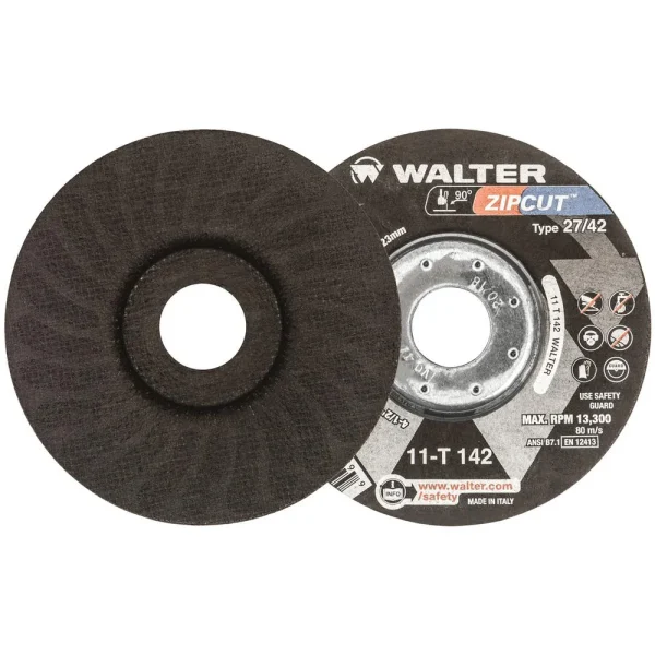 Walter 11T142 4.5″ x 3/64″ x 7/8″ Type-27 Zipcut Cut-Off Wheel