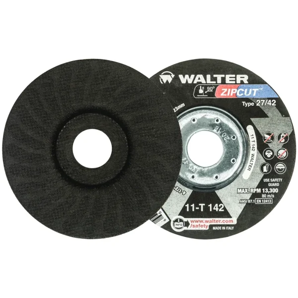 WALTER 11T142 ZIP WHEEL™ CUT-OFF 4-1/2″ X 3/64 TYPE 27, 25/BOX
