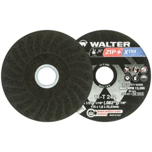 WALTER 11T242 ZIP+XTRA™ CUT-OFF WHEEL 4-1/2″ x 1/16″, 25/BOX