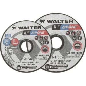 Walter 11T552 5″ x 1/32″ x 7/8″ Zip One™ Cut-Off Wheel