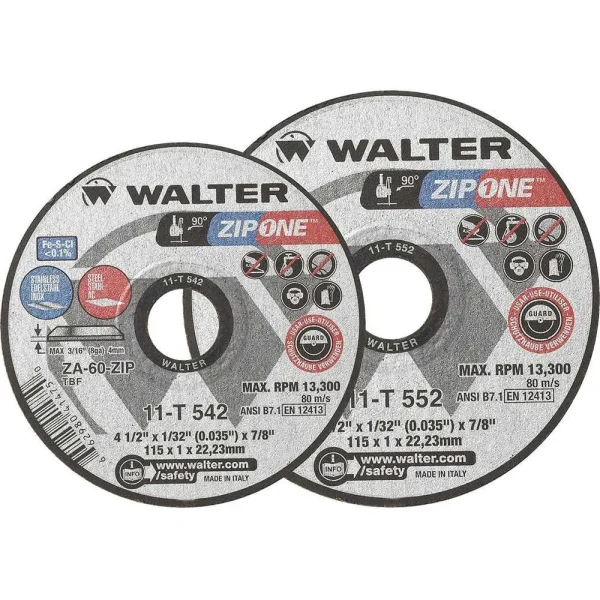 Walter 11T552 5″ x 1/32″ x 7/8″ Zip One™ Cut-Off Wheel