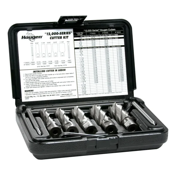 HOUGEN 12002 12,000-Series” Annular Cutter Kit – 2″ Depth