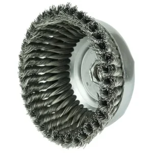 Weiler 6″ Single Row Knot Wire Cup Brush 12376