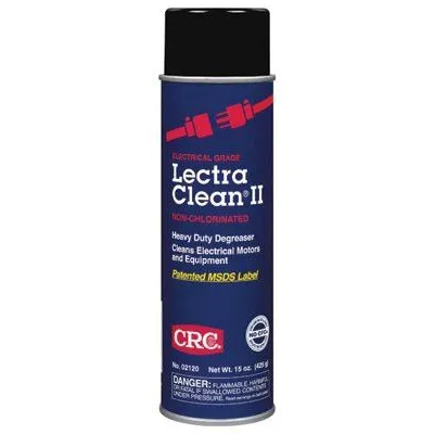 CRC 02120 Lectra Clean II Non-Chlorinated Heavy Duty Degreasers, 20 oz Aerosol Can (12 Cans)