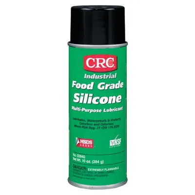 CRC 03040 Food Grade Silicone Lubricants, 16 oz Aerosol Can (12 Cans)