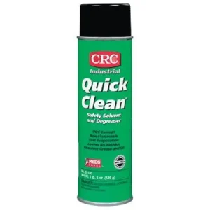 CRC 03180 Quick Clean Safety Solvents and Degreasers, 20 oz Aerosol Can (12 Cans)