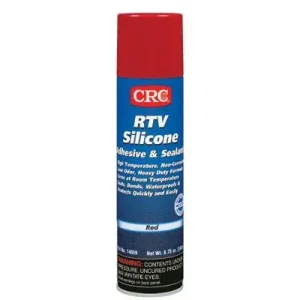 CRC 14059 RTV Silicone Adhesive/Sealants, 8 oz Pressurized Tube, Red (12 Cans)