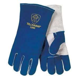 Tillman 1250 Premium Blue Side Split Cowhide Stick Welding Gloves (1 Pair)