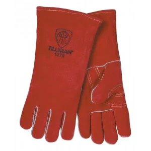 Tillman 1270 Premium Red Side Split Cowhide Stick Welding Gloves (1 Pair)