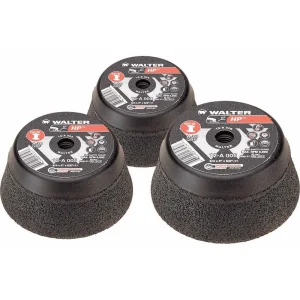 Walter 12A005 5″ Spin-On HP Cup Wheel, T11 Steel