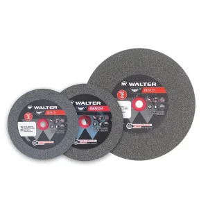 Walter 12E557 8″ x 1 1/4″ x 1″ Fine 60 Grit Bench Grinding Wheel (1 Wheel)