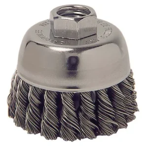 Weiler Cup Brush – 2-3/4″ Steel Knot 13025