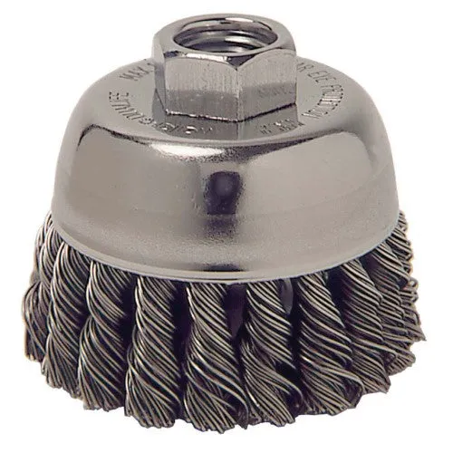 Weiler Cup Brush – 2-3/4″ Steel Knot 13025