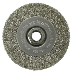 Weiler Narrow Face Crimped Wire Wheel – 4″ Steel 13081
