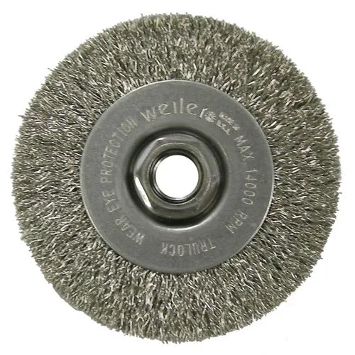 Weiler Narrow Face Crimped Wire Wheel – 4″ Steel 13081