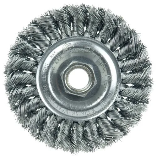 Weiler Twist Knot Wire Wheel – 4″ Steel 13106
