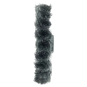 Weiler 13120 Standard Twist Knot Wire Wheel 4″, .020″ Steel Fill, 5/8″-11 UNC Nut, 5/BOX